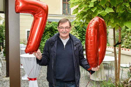 Zdeněk Barták na svojí oslavě se 70tkou