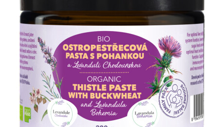 BIO Ostropestřecová pasta s pohankou a Levandulí Chodouňskou